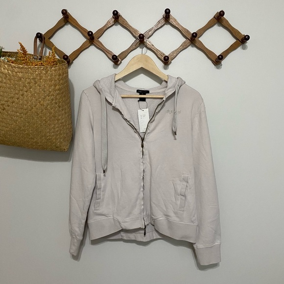 BCBGMaxAzria Steel Distressed Zip-Up Jacket - Picture 1 of 5